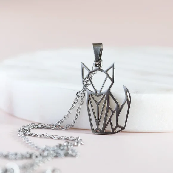 🔹️Sale🔹️2/$30 - Geometric Cat Necklace - Only 1 left! - Picture 5 of 8